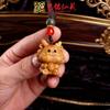 Sándalo Verde Doce Constelaciones Cadena para Teléfono Móvil Sándalo Zodiaco Colgante Pequeño Llavero de Bolso Colgante Pieza Pequeña DIY