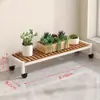 Novo Modelo 2025 Carrinho de Flores com Rodas para Sala de Estar, Suporte de Chão, Rack de Armazenamento Móvel para Varanda, Suporte de Vasos de Flores Escalonado Multicamadas