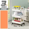 Estante con ruedas de piso multicapa para hogar, dormitorio, móvil para bebé, snacks, cocina, estante de almacenamiento multifunción