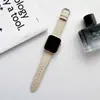 Adecuado para correa de apple watch s8 patrón lichi correa casual de cuero iwatch1-7 SE