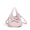 Bolso de Mano Versátil Personalizado de Cuero Genuino 2026, Bolso Cubo Pequeño Estilo Cesta Sencillo y Exquisito, Bolso Cruzado de Hombro Único para Mujer