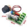Regulador de voltaje controlado por silicio de 2000 W, controlador electrónico de velocidad de alta potencia 220 V atenuación, regulación de velocidad, regulación de temperatura,
