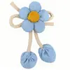 Nuevo Tejido Hecho a Mano de Algodón y Lino Colgante de Lazo Flor de Cinco Pétalos Estilo Chino Accesorios para Ropa Broche Colgante para Bolso