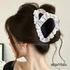Grampo de cabelo de temperamento de alta qualidade acessório de cabelo luxo leve outono e inverno grampo tubarão grampo 2026 novo estilo coreano grampo de garra triangular