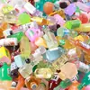 Botellas Miniatura de Simulación de Resina, Botellas de Licor, Botellas de Bebida, Artículos de Comida y Juego de Tienda de Conveniencia, Accesorios de Joyería Hechos a Mano para DIY, Cuentas