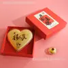 Nuevo Adorno de Moneda Grande de Oro Puro 999 de Shuibei, Caja de Regalo para Atraer Riqueza, Regalo para Novia, Promoción en Transmisión en Vivo, Venta al por Mayor