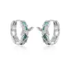 Pendientes de Mariposa Color Menta, Aros Rojos Oscuros, Nuevo Estilo Popular 2026, Pinzas para Orejas de Gama Alta de Nicho, Accesorios Versátiles para las Orejas