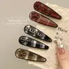 Clip de pato de aleación de alta calidad con letra de diamante para flequillo de chica Ins, accesorio para el cabello