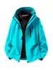 Chaqueta de trabajo tres en uno, adecuada para actividades al aire libre en otoño e invierno, a prueba de viento y personalizable con bordado o impresión de logotipo para uso corporativo o grupal