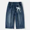 Ropa Infantil 2026 Verano Nuevo Estilo Niñas Estilo Coreano Holgados Casual Pantalones de Pierna Ancha con Accesorios