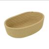 Caja de almacenamiento con forma de barco, cesta para guardar artículos diversos de escritorio, cosméticos y refrigerios, cesta de almacenamiento tejida a mano con cuerda de algodón.