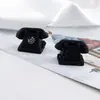 Retro home appliance pingente de resina preto e branco TV rádio decoração presente artesanato chaveiro atacado