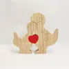 Rompecabezas de Madera Madera Maciza Set de Dinosaurios Decoración del Hogar DIY Regalo del Día de la Madre Dinosaurio de Madera Transfronterizo