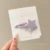 Pasador de Peluche de Estrella Colorida para Mujer Otoño e Invierno Niños Pinza Lateral para el Cabello 2025 Nuevo Pinza de Pato para Flequillo Accesorios para el Cabello