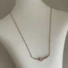 Colar Coração de Zircônia e Pérola de Luxo Leve Francês para Mulheres Retro Gentil Moda Tendência Corrente de Pescoço Versátil Corrente de Clavícula