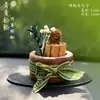Ornamentos Difusores de Aroma para Carro em Madeira de Pessegueiro, Decoração de Interior de Carro, Decoração de Painel, Flor Seca, Sensação Criativa e de Alto Padrão para Mulheres