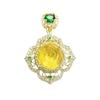 Colgante de Ámbar Natural Aiyu Collar de Flor de Ámbar Dorado Estilo Étnico Venta al por Mayor de Fábrica Dropshipping S3122703