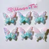 Acessórios de Resina Embellishments DIY Fivelas de Sapato Adesivos para Copo de Água Cola de Creme Acessórios de Cabelo Capas para Canudo Adesivos Autocolantes Cola AB Borboleta de Camada Dupla