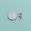Fivela Redonda com Contas de Prata de Lei S925 Banhada Fivela de Fecho com Fivela Adesiva Fivela Mecânica Acessórios de Fivela de Conexão para Pingentes de Jade Feitos à Mão DIY