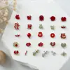 Estilo Año Nuevo Buena Suerte Carpa Arte para Uñas Pedrería Bolsa de la Fortuna Rojo Festivo Carácter de la Fortuna Uñas Portables Materiales DIY Venta al por Mayor