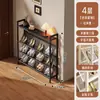 Zapatero para entrada, mueble zapatero simple para el hogar, tipo estrecho multicapa ultradelgado, estante de almacenamiento de zapatos detrás de la puerta de entrada
