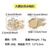 Gemelos Florales Redondos Grandes de Diamante Personalizados de Fábrica Accesorios de Vestimenta Formal de Negocios Botones Decorativos de Moda Espalda de Tortuga