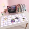Mousepad West Highland de Pelúcia, tamanho extra grande, design fofo de cachorro em desenho animado, adequado para meninas, tapete de mesa, bloco de escrita, extra grande