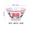 Cuenco de agua con azúcar estilo japonés cuenco de postre creativo red social nan cuenco para hot pot raspado de hielo cuenco de postre de agua con azúcar para helado cuenco de cono melamina