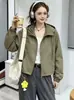 Chaqueta de béisbol con capucha moderna, única y súper elegante para mujer, chaqueta corta nueva primavera/otoño 2026