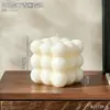 Ornamento de vela ambiente com figura de pensamento estilo nórdico, decoração de mesa para casa de nicho de luxo leve, acessório para rack de TV