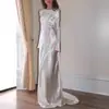 Moda Feminina Europeia e Americana Independente Transfronteiriça Vestido Sexy Slim Fit Sem Costas Cor Sólida Gola Redonda Vestido Longo Estilo Sereia 8086