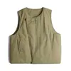 Chaleco de algodón para ropa de trabajo para hombres y mujeres, ligero, nuevo modelo otoño e invierno 2026, forro interior cálido, chaleco chaqueta usable por fuera