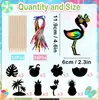 Decoração de Festa Havaiana de Novo Produto Transfronteiriço Etiqueta Cartão Raspadinha DIY Verão Crianças Colorido Cartão Raspadinha Havaiano