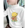 Ropa Térmica de Forro Polar para Bebé Niño Otoño Invierno Manga Larga Niños Top Cálido Elegante Camiseta de Cuello Medio Alto para Niños Ropa Infantil