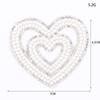 Zhao Shun Love - Parche de perforación en caliente con forma de corazón y perla, adhesivo termofusible para tela inferior, decoración de agujeros para zapatos y sombreros, venta al por mayor