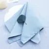 Servilleta Poliéster Algodón Paño para la Boca Actividades de Boda Decoración de Mesa Navidad Color Sólido Flor Plegable Paño para Limpiar Vasos Transfronterizo Especial