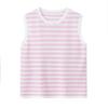 Seda de Morera Lyocell Verano Nueva Tejido para Mujer Estilo Coreano Sencillo Base Chaleco de Punto sin Mangas Cuello Redondo para Mujer