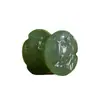 Cuentas de Jade Hetian Natural Gotas de Agua Soleada Verdes Qinghai Tallado Verde Nube de Fondo y Loto Cuentas Accesorios DIY