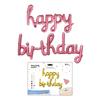 Letra Pequena Mel Feliz Aniversário Feliz aniversário Decoração de Festa de Aniversário Balão de Folha de Alumínio terno