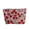 Nicho Ins Bolsa Cosmética Cereza Dulce Gran Capacidad Portátil Bolsa de Aseo Emulsión Acuosa Bolsa para Guardar Brochas de Maquillaje Forro para Mujeres