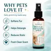 KineShineX Spray Suavizante para Pelo de Mascota 60ml, para alisar y desenredar el pelaje en gatos y perros, reduce la electricidad estática