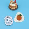 Molde de Pan al Vapor de Frutas y Verduras de Dibujos Animados Patrón Creativo Pasta Artificial Fondant Galleta Pastel Impresión Corte Molde Herramienta para Hornear
