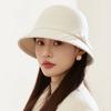 Sombreros de Moda para Mujer Estilo Británico Sombreros de Lana de Ala Ancha Sombreros de Lana Hechos en Fábrica Primavera y Otoño Estilo Coreano Sombreros de Pescador Sombreros de Cubo Fedoras Retro