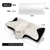 Almohada de Espuma Viscoelástica, Forma de Mariposa con Forma de Cuerno, Rebote Lento, Protección de Vértebras Cervicales, Almohada Viscoelástica de Presión Cero, Almohada para el Cuello de Uso Doméstico, Almohada para Vértebras Cervicales