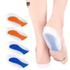 Venta al por mayor Almohadilla de silicona para el talón Blanco Azul Corazón Almohadilla para el talón Suave Absorción de impactos Protección Almohadilla para el talón Almohadilla de media talla