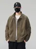 Chaqueta de trabajo holgada para hombre de primavera y otoño, elegante y versátil, resistente a las arrugas, adecuada para hombres jóvenes y de mediana edad, ropa para exteriores, estilo casual de papá