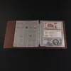 Álbum de Billetes de Alta Transparencia de 3 Agujeros y 3 Filas con Hojas de PVC de Hojas Sueltas para Colección de Monedas, Álbum de Sellos, Álbum de Monedas con Hojas de Hojas Sueltas