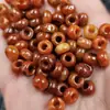 Jade Esmeralda Jade Rojo ábaco de agujero grande cuentas de jade cuentas sueltas de jade anillo rojo verde seco anillo colgante hebilla de jade espaciador de joyería cuentas espaciadoras