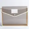 Bolsa para Documentos com Botão de Pressão A4, Bolsa para Arquivos de Escritório, Bolsa com Botão, Bolsa Impermeável de Grande Capacidade para Armazenamento de Provas, Pode Ser Impressa com Logo