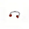 Anillo Súper Brillante de Herradura Perforación Labial F136 Aleación de Titanio Transfronterizo Zirconia Incrustada Perforación Hélice Oído Venta al por Mayor Joyería para Piercings en Stock